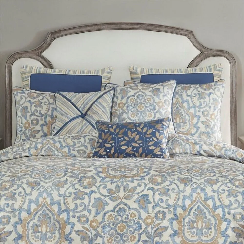 Croscill Janine Euro Pillow Shams 26x26 Square Euro Beach House Set of 2